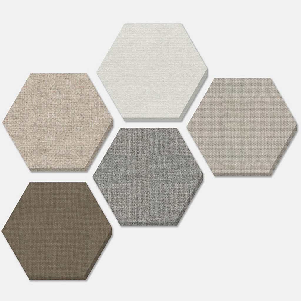 Hexagon-Acoustic-Fabric-Panels-9.jpg Altıgen Akustik Panel 40 MM - Görsel 1